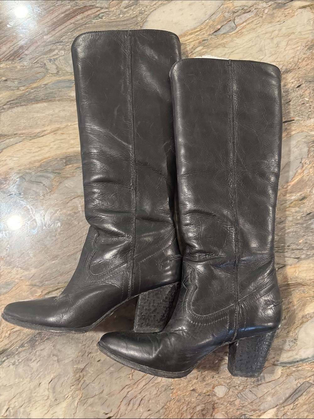 Frye tall black boots